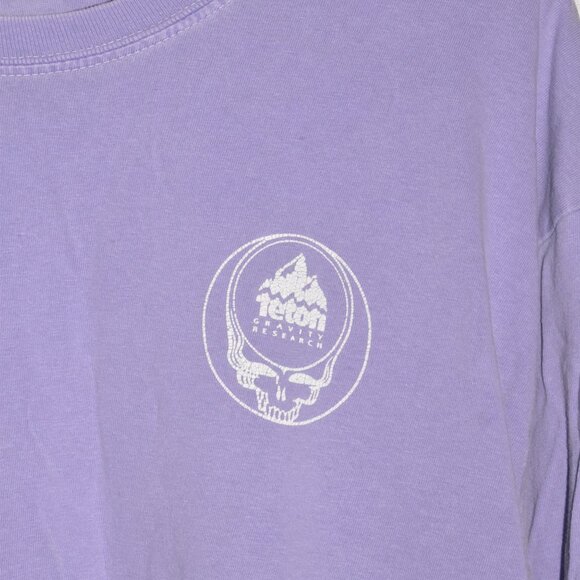 TETON Gravity Research Grateful Dead Worn in Purple Long Sleeve T-Shirt Size L - Picture 5 of 6